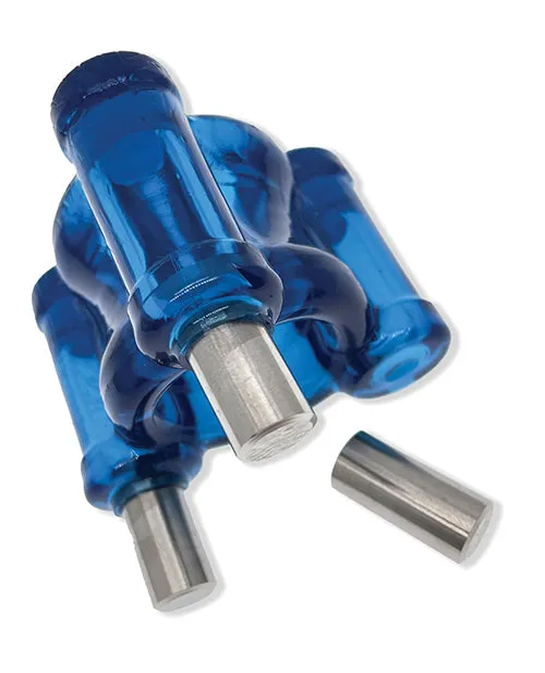 Vibrators Blue Ox Designs LLCDba Oxballs Oxballs Heavy Squeeze Ballstretcher Space Blue