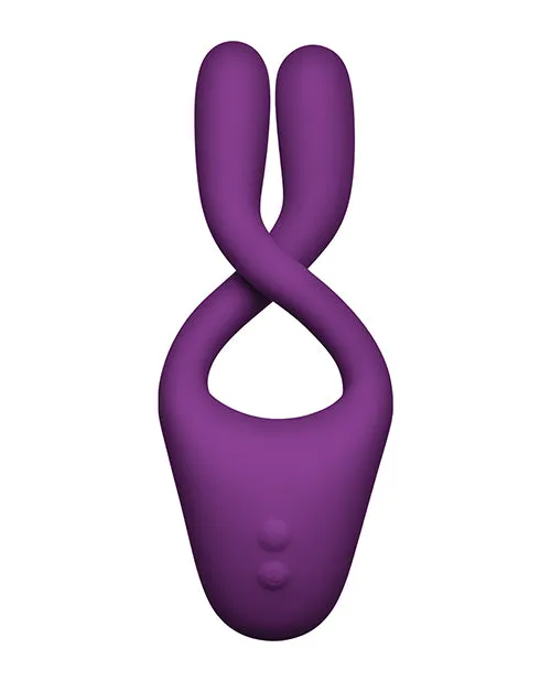 Vibrators Doc Johnson Tryst v2 Bendable MultiZone Massager w Remote