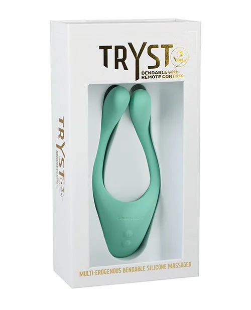 Vibrators Doc Johnson Tryst v2 Bendable MultiZone Massager w Remote