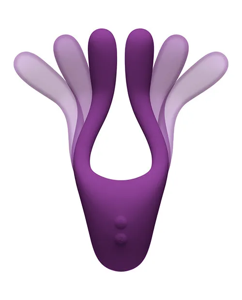 Vibrators Doc Johnson Tryst v2 Bendable MultiZone Massager w Remote