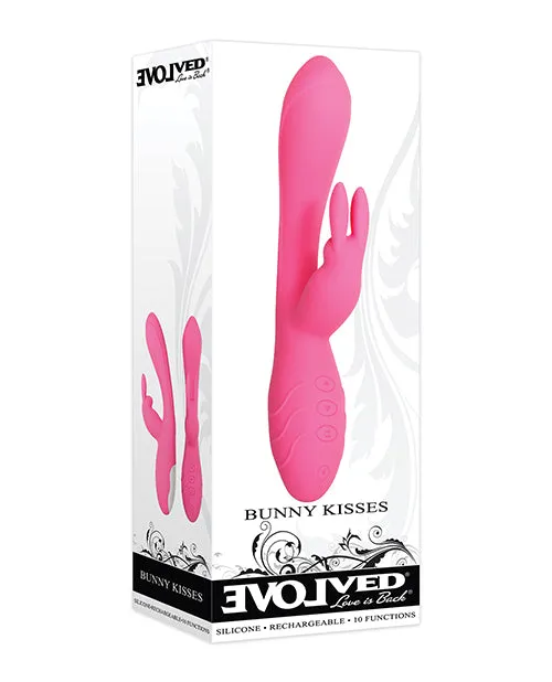 Vibrators Evolved Novelties INC Evolved Bunny Kisses Rabbit Vibrator Pink