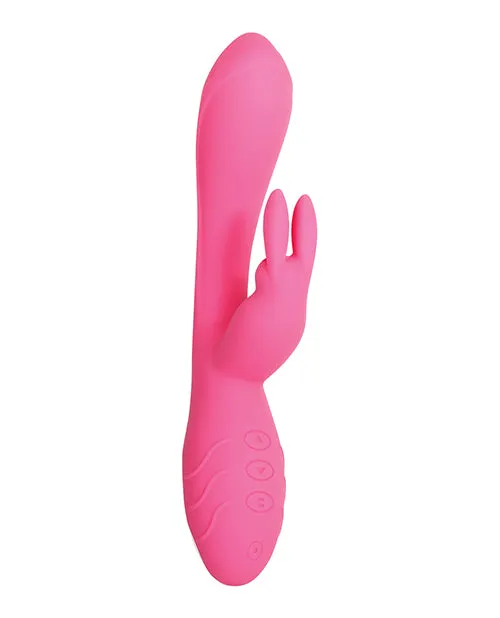Vibrators Evolved Novelties INC Evolved Bunny Kisses Rabbit Vibrator Pink