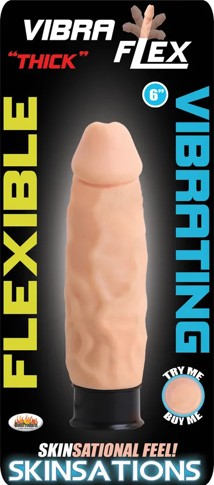 Vibrators Hott Products Skinsations Thick VibraFlex Flexible Vibe