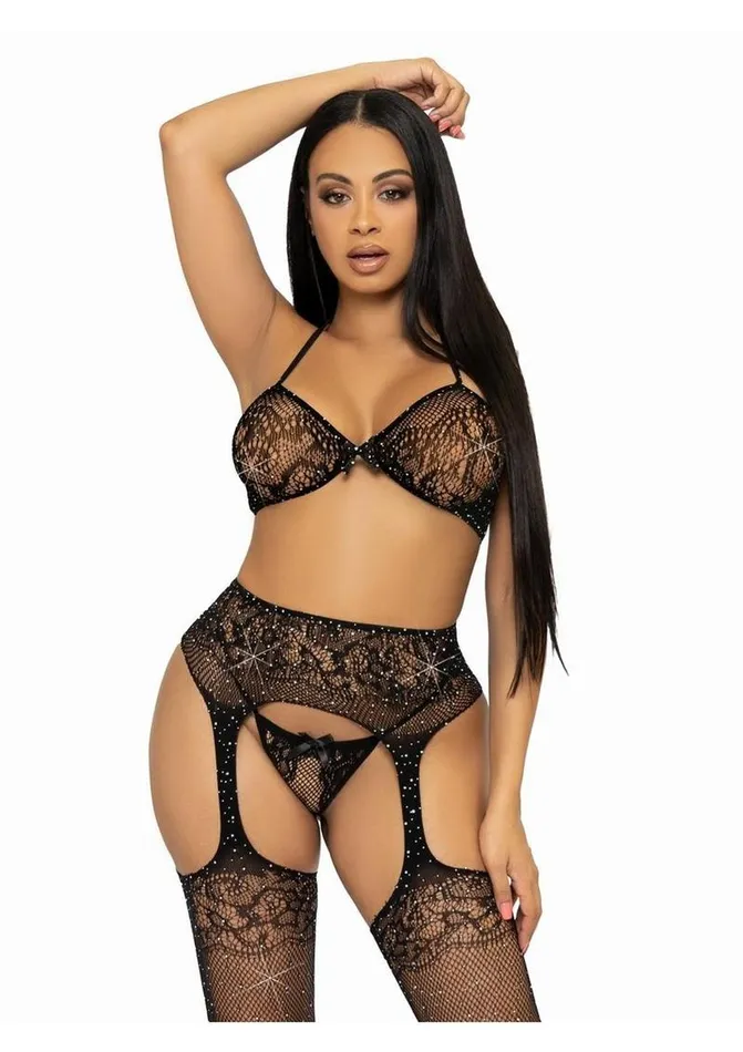 Vibrators Leg Avenue Leg Avenue Rhinestone Lace Bra Top GString and Fishnet Garter Belt Stocking Vibrators Leg Avenue Leg Avenue Rhinestone Lace Bra Top GString and Fishnet Garter Belt Stocking