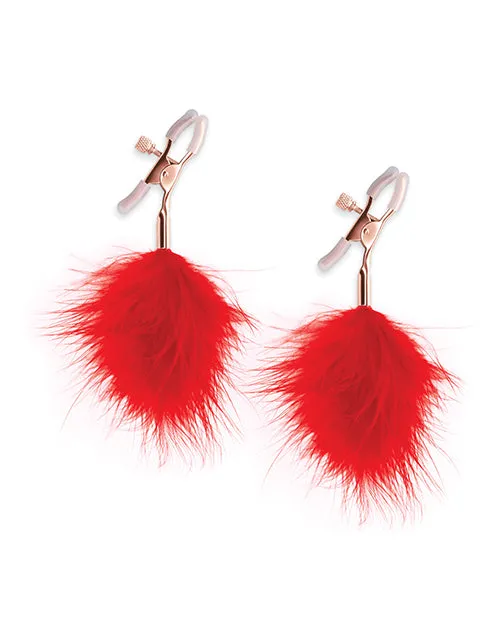 Vibrators Ns Novelties INC Bound F1 Nipple Clamps Red