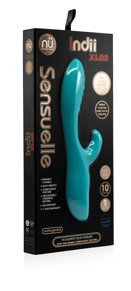Vibrators Nu Sensuelle Nu Sensuelle Indii Rabbit XLR8 Turbo Boost