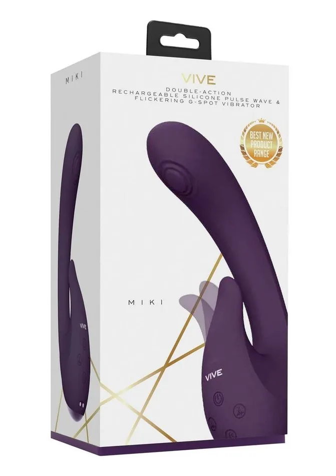 Vive by Shots Vibrators Vive Miki Rechargeable Silicone Pulse Wave and Flickering GSpot Vibrator