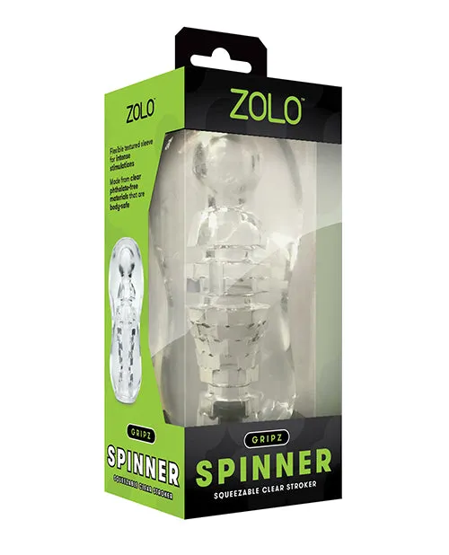 Xgen Male Sex Toys ZOLO Gripz Spinner Stroker Clear