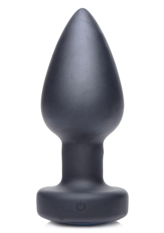 Zeus Electrosex Male Sex Toys Zeus Vibrating and EStim Silicone Rechargeable Anal Plug with Remote Control